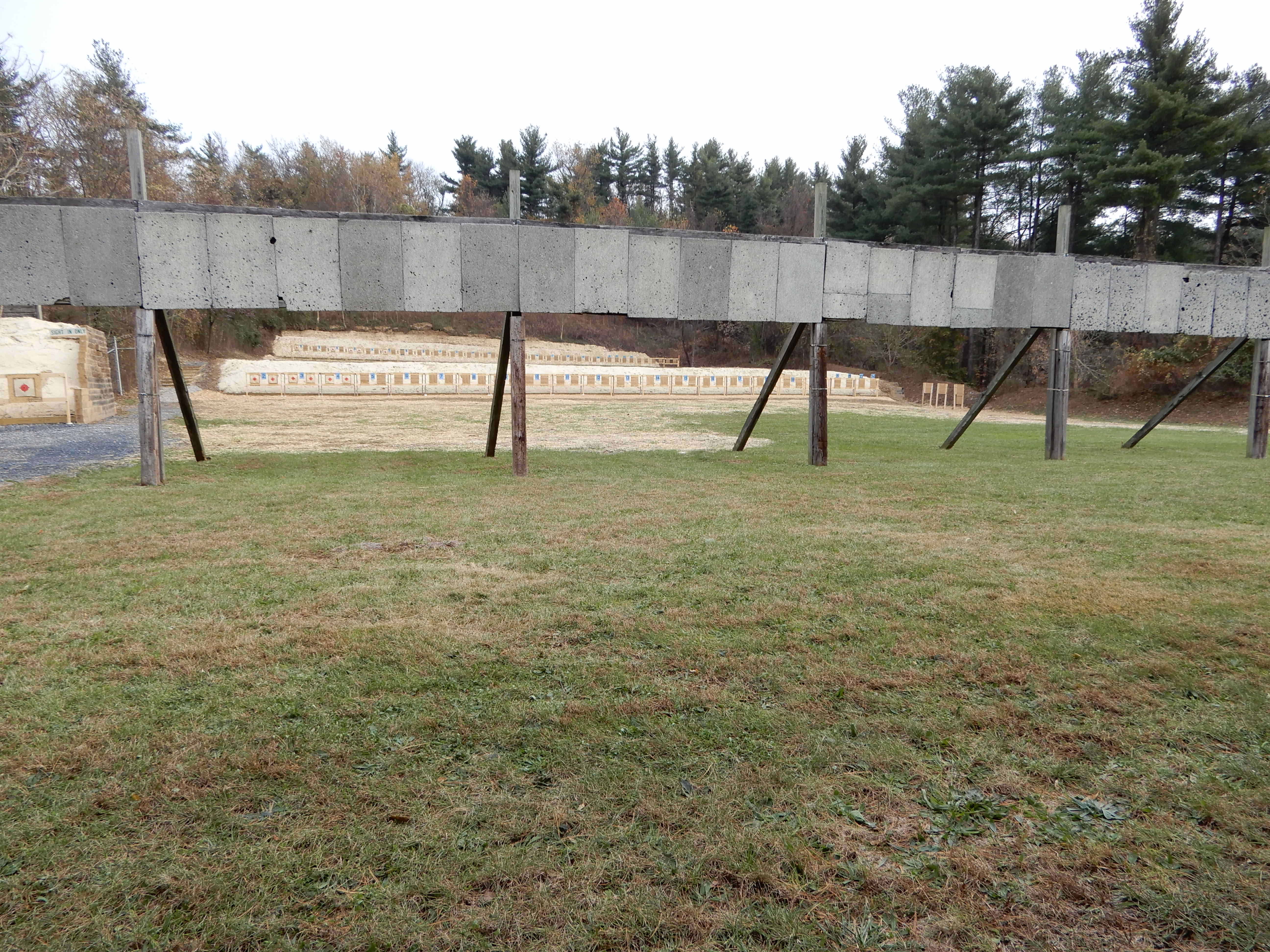 50 and 100 Yard Rifle Line with Baffles